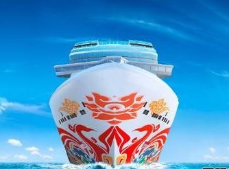 挪威邮轮公司新船涂上中国凤凰