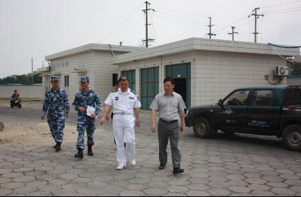 广西北海水警区副司令员到北海救助基地调研