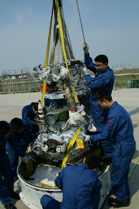 b7309直升机主减速器更换完成