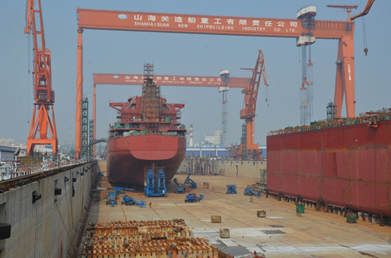 央企进河北:山海关百万吨造船项目在秦皇岛建成投产